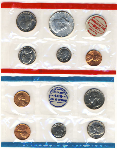 3 SETS PER LOT Rare Sealed Unopened Envelopes 1968 US MINT UNCIRCULATED SETS
