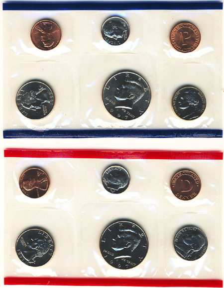 1997 P&D United States Mint Uncirculated Coin Set