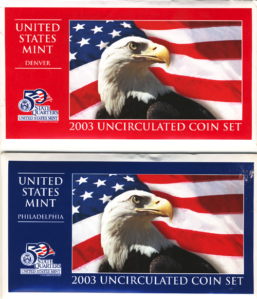 U03 2003 United States Mint Uncirculated Coin Set